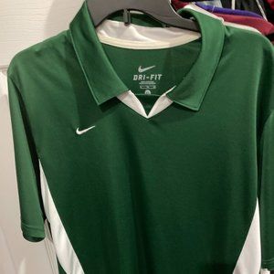 vintage men's nike tennis, activewear shirt green size XL